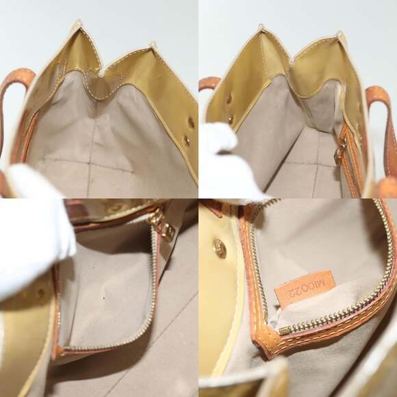 LOUIS VUITTON Monogram Vernis Reade PM Hand Bag Beige M91334 - Picture 12 of 12